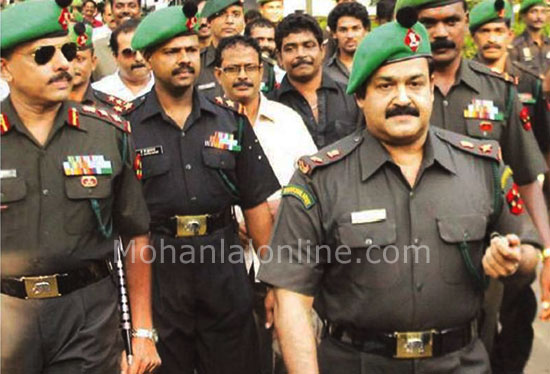 Mohanlal in Military training 2